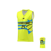 Basketball Jersey Sun - Neon Yellow